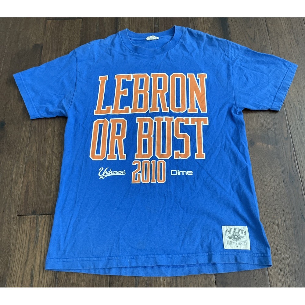 Dime X Undrcrwn Mens T Shirt Lebron Or Bust 2010 Champ Sz Large